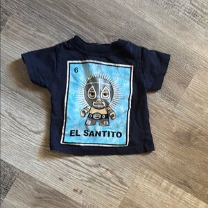 Neza Ink El Santito Kids Navy T-Shirt